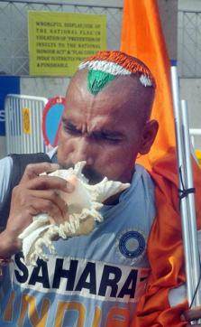 Sudhir Kumar Chaudhary during India-Pakistan ICC World Cup T20 match at the Eden Gardens in Kolkata on March 19, 2016. (PTI ) Sudhir Kumar Chaudhary during India-Pakistan ICC World Cup T20 match at the Eden Gardens in Kolkata on March 19, 2016. (PTI )