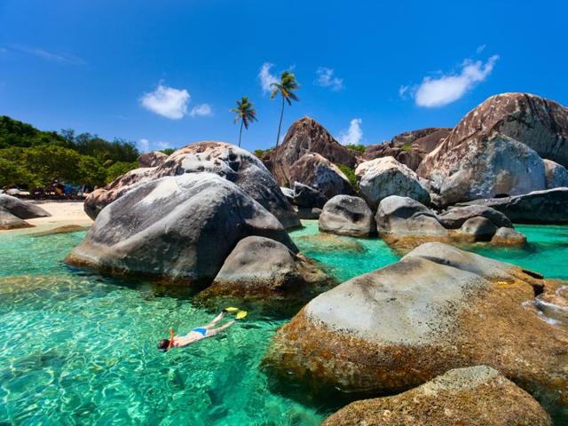 The Baths, Virgin Gorda, British Virgin Islands: Giant granite boulders guard the shoreline of this national park, adding even more drama to the Caribbean seascape. Swim to the sand from a boat, or hike over land through otherworldly caves and grottoes. Trust us, your Instagram feed is going to be ridiculous. (Shutterstock) The Baths, Virgin Gorda, British Virgin Islands: Giant granite boulders guard the shoreline of this national park, adding even more drama to the Caribbean seascape. Swim to the sand from a boat, or hike over land through otherworldly caves and grottoes. Trust us, your Instagram feed is going to be ridiculous. (Shutterstock)