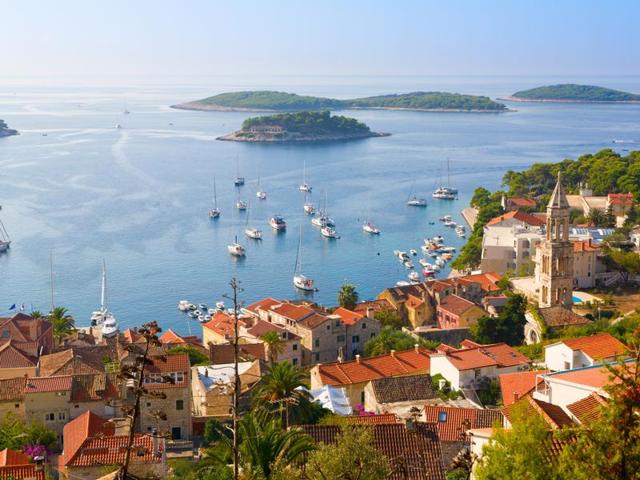 Hvar, Croatia: European royals (Prince Harry) and American celebs (Hayden Panettiere, Gwynnie) stop here for fun and sun. The strip at Bonj “Les Bains” beach club is like a catwalk for the jet set and when you’re ready for a break from the parties in Hvar, jump on a water taxi to one of the chilled-out Pakleni islands, or rent a boat (starting at $60) and spend the day island hopping. (Shutterstock) Hvar, Croatia: European royals (Prince Harry) and American celebs (Hayden Panettiere, Gwynnie) stop here for fun and sun. The strip at Bonj “Les Bains” beach club is like a catwalk for the jet set and when you’re ready for a break from the parties in Hvar, jump on a water taxi to one of the chilled-out Pakleni islands, or rent a boat (starting at $60) and spend the day island hopping. (Shutterstock)