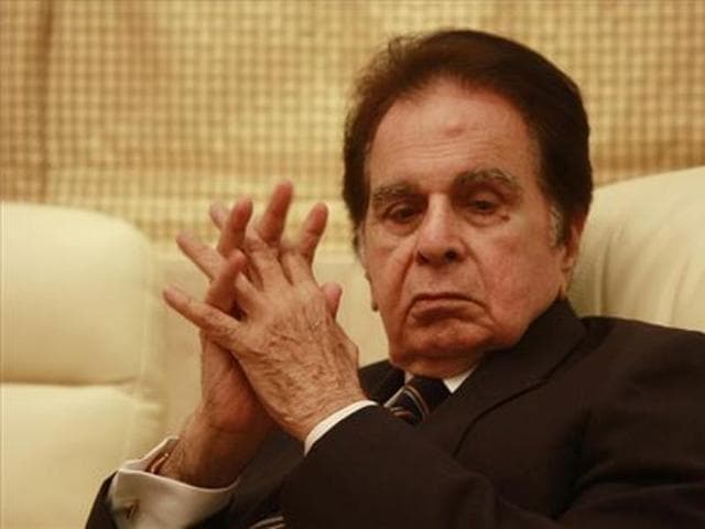 Dilip Kumar was admitted to Mumbai’s Lilavati Hospital early on Saturday morning. He is suffering from respiratory problems.(HT Photo)