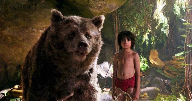 Neel Sethi, right, and Baloo the bear, voiced by Bill Murray, appear in a scene from the movie. (AP) Neel Sethi, right, and Baloo the bear, voiced by Bill Murray, appear in a scene from the movie. (AP)