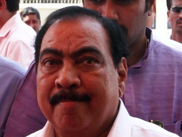 State revenue minister Eknath Khadse (HT File) State revenue minister Eknath Khadse (HT File)