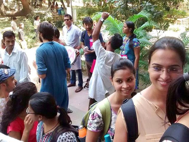 Women students applying to JNU for the coming academic session will not get as many ‘deprivation’ points, or grace marks, as their predecessors got. (Sanjeev Verma/HT file photo) Women students applying to JNU for the coming academic session will not get as many ‘deprivation’ points, or grace marks, as their predecessors got. (Sanjeev Verma/HT file photo)