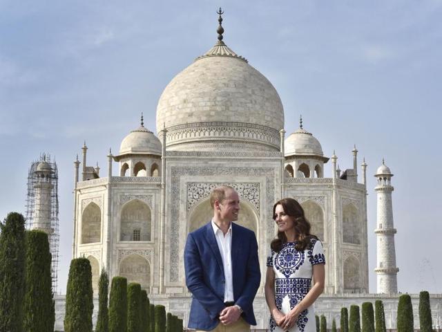 William and Kate are on a week-long tour to India from April 10, their first official visit to the country. (Photo: Ajay Aggarwal/ Hindustan Times) William and Kate are on a week-long tour to India from April 10, their first official visit to the country. (Photo: Ajay Aggarwal/ Hindustan Times)