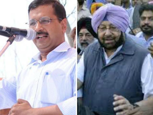 Captain said people of Delhi should demand an answer from Kejriwal as to how he can use their hard-earned money for marketing himself and for doing his politics. (HT File Photo) Captain said people of Delhi should demand an answer from Kejriwal as to how he can use their hard-earned money for marketing himself and for doing his politics. (HT File Photo)