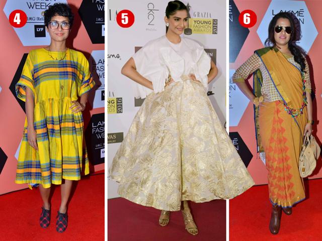 Kiran Rao, Sonam Kapoor and Sona Mohapatra failed to impress us in these looks. (Photos: Yogen Shah)