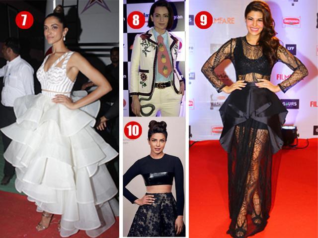 Deepika Padukone, Kangana Ranaut, Jacqueline Fernandez Priyanka Chopra and get it all wrong in these outfits. (Photos: Shakti Yadav, Instagram &amp; Fotocorp)