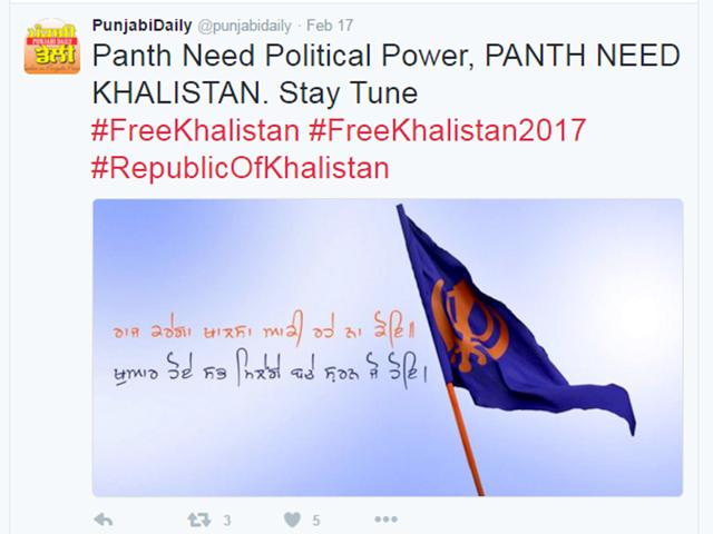 From the Twitter feed of Punjabi daily, edited and published by Sukhminder Singh Hansra (HT Photo)