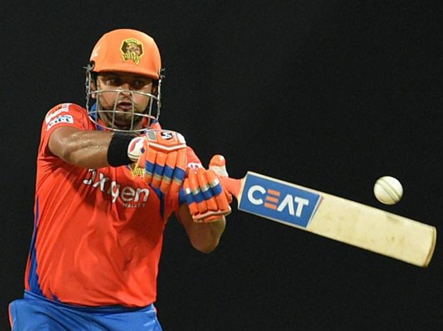 Suresh Raina assisted Finch with 27 off 22 balls. (PTI) Suresh Raina assisted Finch with 27 off 22 balls. (PTI)