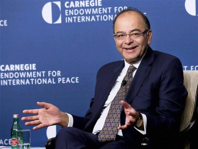Finance Minister Arun Jaitley, on an official visit to the US rubbishes media report about growing intolerance in India.(PTI) Finance Minister Arun Jaitley, on an official visit to the US rubbishes media report about growing intolerance in India.(PTI)