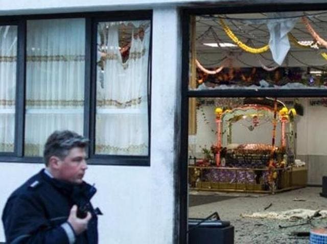 Police said so far they have no indication whether the attack on the gurdwara was racially motivated or it has any terrorist background. (German Media) Police said so far they have no indication whether the attack on the gurdwara was racially motivated or it has any terrorist background. (German Media)