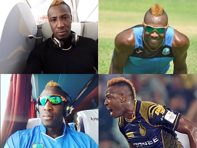 Andre Russel rocks a blond-hued mohawk that he often shares online on his Instagram profile. (Instagram) Andre Russel rocks a blond-hued mohawk that he often shares online on his Instagram profile. (Instagram)