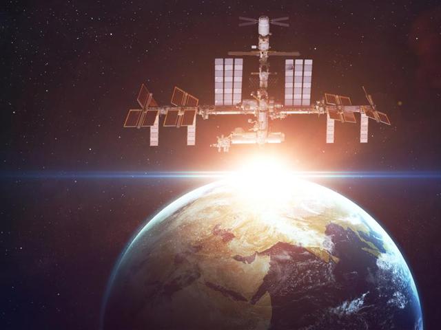International Space Station over the planet Earth. Elements of this image furnished by NASA. (Shutterstock) International Space Station over the planet Earth. Elements of this image furnished by NASA. (Shutterstock)