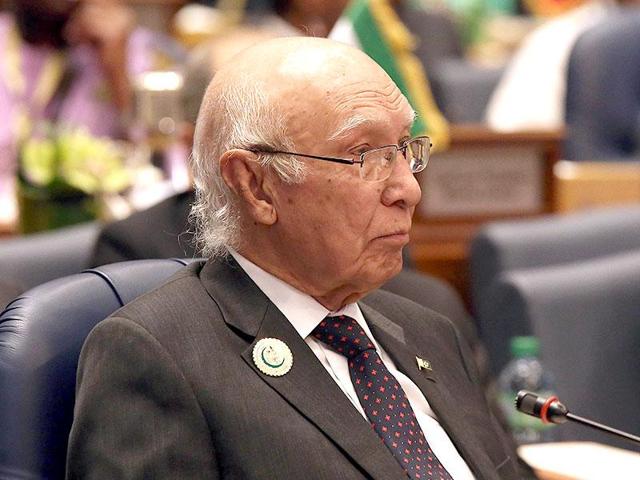 A file photo of Sartaj Aziz, the key adviser on foreign policy to Pakistani Prime Minister Nawaz Sharif. (File Photo) A file photo of Sartaj Aziz, the key adviser on foreign policy to Pakistani Prime Minister Nawaz Sharif. (File Photo)