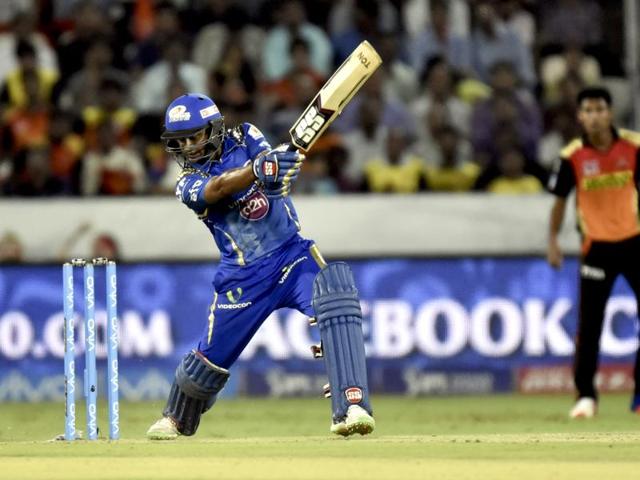 Ambati Rayudu of Mumbai Indians in action against Sunrisers Hyderabad. (Mohd Zakir/HT Photo) Ambati Rayudu of Mumbai Indians in action against Sunrisers Hyderabad. (Mohd Zakir/HT Photo)