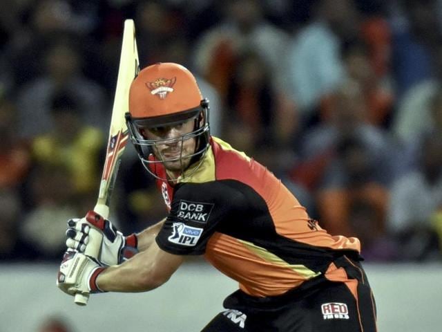 Moises Henriques of Sunrisers Hyderabad in action against Mumbai Indians. (Mohd Zakir/HT Photo) Moises Henriques of Sunrisers Hyderabad in action against Mumbai Indians. (Mohd Zakir/HT Photo)