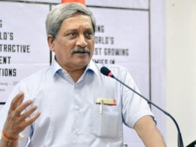 Defence minister Manohar Parrikar interacting with the Indian community members in Shanghai, China. (Twitter/@manoharparrikar) Defence minister Manohar Parrikar interacting with the Indian community members in Shanghai, China. (Twitter/@manoharparrikar)