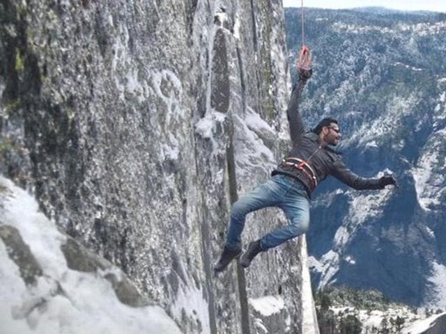 Ajay Devgn shooting for Shivaay in Bulgaria. (Twitter)
