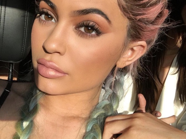 Kylie Jenner shared a picture of her appropriately colourful hairdo. (Instagram) 