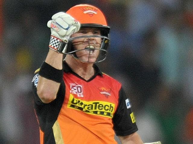 David Warner too registered his name alongside other openers in the IPL who have carried their bat through while chasing. (AFP) David Warner too registered his name alongside other openers in the IPL who have carried their bat through while chasing. (AFP)