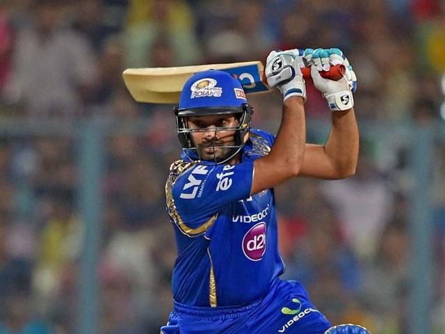 Mumbai Indian batsman Rohit Sharma plays a shot during IPL Match against KKR in Kolkata on Wednesday. (PTI Photo) Mumbai Indian batsman Rohit Sharma plays a shot during IPL Match against KKR in Kolkata on Wednesday. (PTI Photo)