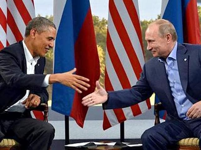 A file photo of US President Barack Obama and Russian President Vladimir Putin.(AFP Photo)