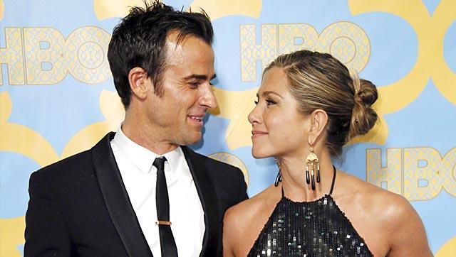 Jennifer Aniston with husband Justin Theroux. (Reuters) Jennifer Aniston with husband Justin Theroux. (Reuters)