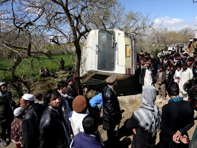 The death toll from a Taliban suicide attack in Kabul has more than doubled to 64, officials said on Wednesday, making it the deadliest militant assault in the Afghan capital for years. (AP Photo) The death toll from a Taliban suicide attack in Kabul has more than doubled to 64, officials said on Wednesday, making it the deadliest militant assault in the Afghan capital for years. (AP Photo)