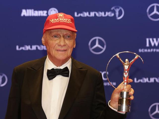 Former Formula One driver Niki Lauda won the Laureus Lifetime Achievement Award. (AP) Former Formula One driver Niki Lauda won the Laureus Lifetime Achievement Award. (AP)