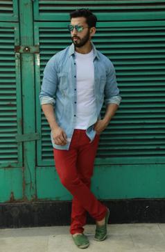 Pop goes your summer with bright colours; model: Sahil Rally. (SHIVAM SAXENA/HT Photo)