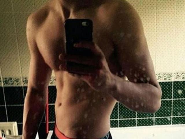 Shah Rukh Khan’s son Aryan posted his shirtless photo on Instagram.