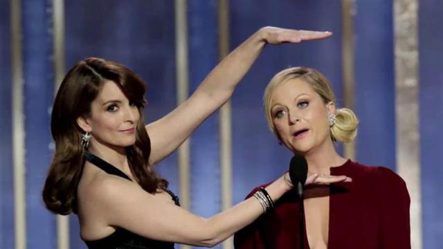 Tina and Amy at the 2013 Golden Globe Awards ceremony. (AP)