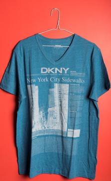 A DKNY T-shirt from his collection (Photo: Aalok Soni/HT) A DKNY T-shirt from his collection (Photo: Aalok Soni/HT)
