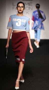 A look from Kanika Goyal’s showcase at Lakmé Fashion Week (Photo: Lakmé Fashion Week Summer/Resort 2016) A look from Kanika Goyal’s showcase at Lakmé Fashion Week (Photo: Lakmé Fashion Week Summer/Resort 2016)