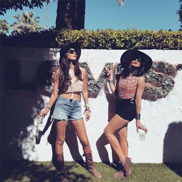 Actors Preeti Desai and Freida Pinto are rocking their Coachella look. (instagram/PreetiDesai) Actors Preeti Desai and Freida Pinto are rocking their Coachella look. (instagram/PreetiDesai)
