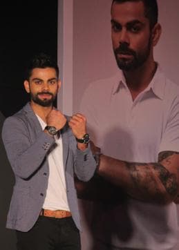 Virat Kohli captains the Royal Challengers Bangalore in the current edition of the IPL. (Pramod Thakur/ HT)