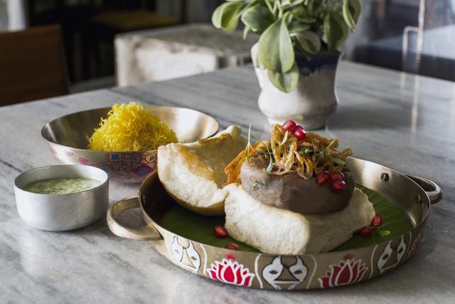 Kutchi dabeli bada pao sandwich at The Bombay Canteen (Photo: Kaamna Patel) Kutchi dabeli bada pao sandwich at The Bombay Canteen (Photo: Kaamna Patel)