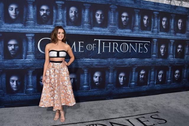 Maisie Williams attends the season six premiere of Game Of Thrones at TCL Chinese Theatre on Sunday, April 10. (AP) Maisie Williams attends the season six premiere of Game Of Thrones at TCL Chinese Theatre on Sunday, April 10. (AP)