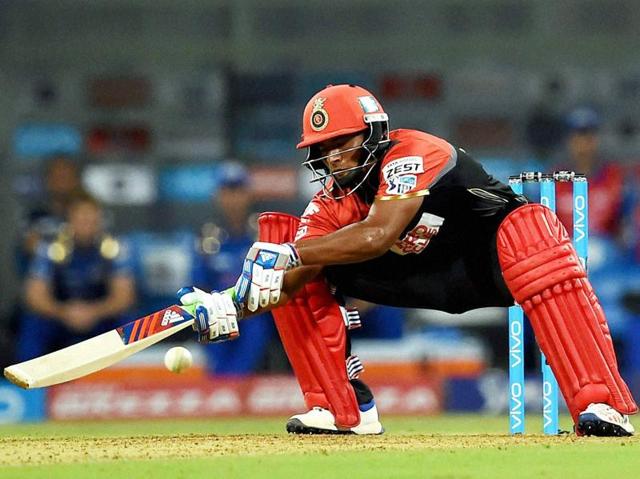 Royal Challengers Bangalore's Sarfaraz Khan plays a scoop shot. (PTI) Royal Challengers Bangalore's Sarfaraz Khan plays a scoop shot. (PTI)