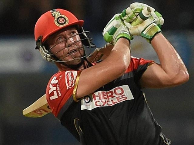 Royal Challengers Bangalore's AB de Villiers plays a shot during the IPL match against Mumbai Indians. (PTI Photo) Royal Challengers Bangalore's AB de Villiers plays a shot during the IPL match against Mumbai Indians. (PTI Photo)