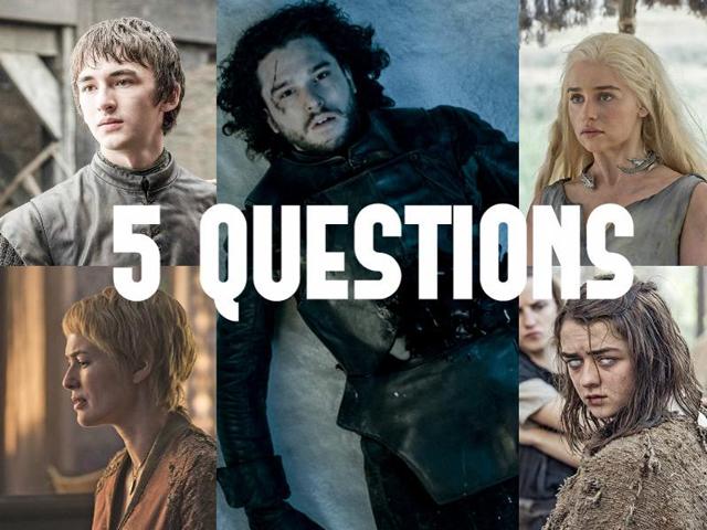 From Jon Snow’s vital signs to festering grudges over wedding dust-ups the show ended season five with more cliffhangers than a rock climbing convention. (HBO) From Jon Snow’s vital signs to festering grudges over wedding dust-ups the show ended season five with more cliffhangers than a rock climbing convention. (HBO)