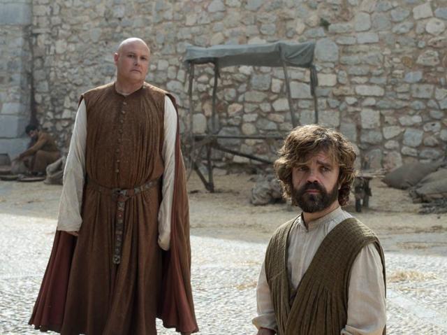 These are a few pics released earlier by Game of Thrones. It will fall on Tyrion (Peter Dinklage) and Varys (Conleth Hill) to keep Mereen under control with Daenerys gone missing. (HBO)