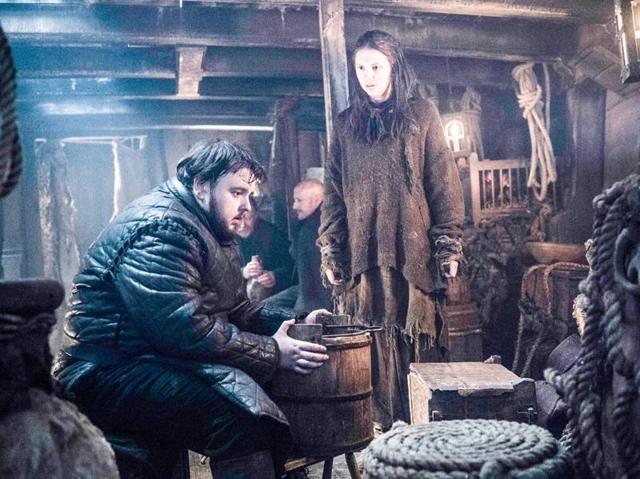 Samwell Tarly (John Bradley-West) and Gilly (Hannah Murray). What will his reaction be when he finds out that the Night’s Watch killed Jon Snow. (HBO)