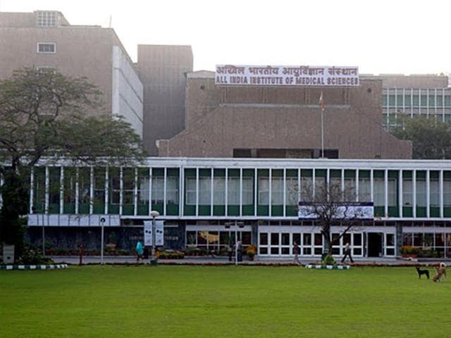 File photo of the All India Institute of Medical Sciences (AIIMS), New Delhi(Mohd Zakir/HT)