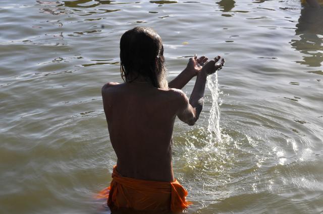 A number of ghats have been constructed along a 10 km stretch around the Kshipra river, but the holy men prefer the sacred Ramghat. (Shankar Mourya/ Hindustan Times) A number of ghats have been constructed along a 10 km stretch around the Kshipra river, but the holy men prefer the sacred Ramghat. (Shankar Mourya/ Hindustan Times)