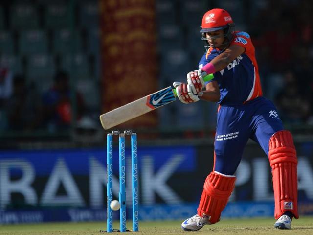 Delhi Daredevils Shreyas Iyer plays a shot during the 2016 Indian Premier League (IPL). (AFP Photo)