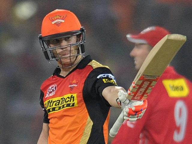 David Warner’s 31-ball 59 was the backbone of Sunrisers Hyderabad’s successful chase. (AFP) David Warner’s 31-ball 59 was the backbone of Sunrisers Hyderabad’s successful chase. (AFP)