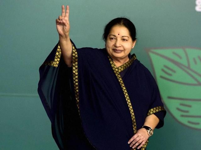 Tamil Nadu chief minister and AIADMK Supremo J Jayalalithaa at an election campaign rally ahead of legislative assembly elections, in Kanchipuram on Monday.) (PTI Photo) Tamil Nadu chief minister and AIADMK Supremo J Jayalalithaa at an election campaign rally ahead of legislative assembly elections, in Kanchipuram on Monday.) (PTI Photo)