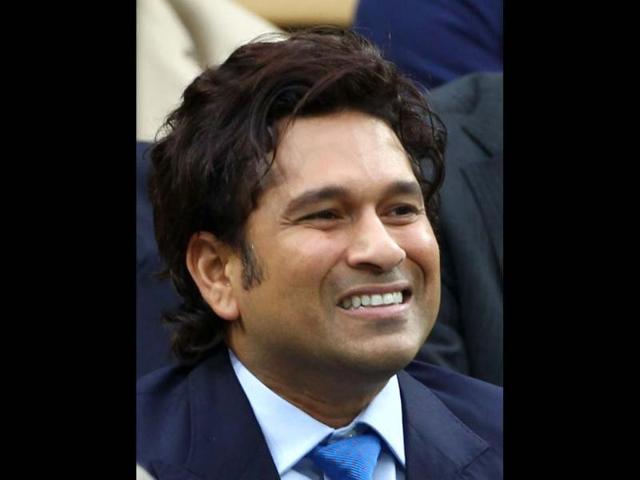 Sachin watches on from the Royal Box on Centre Court on day 11 of the Wimbledon Lawn Tennis Championships. Always a tennis fan, Sachin once looked upon John McEnroe as his idol. Getty Images.