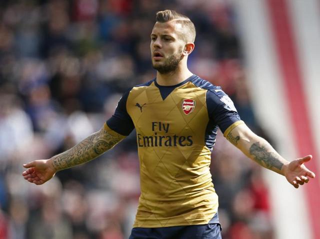 Arsenal's Jack Wilshere made his return after a lengthy injury layoff. (REUTERS) Arsenal's Jack Wilshere made his return after a lengthy injury layoff. (REUTERS)